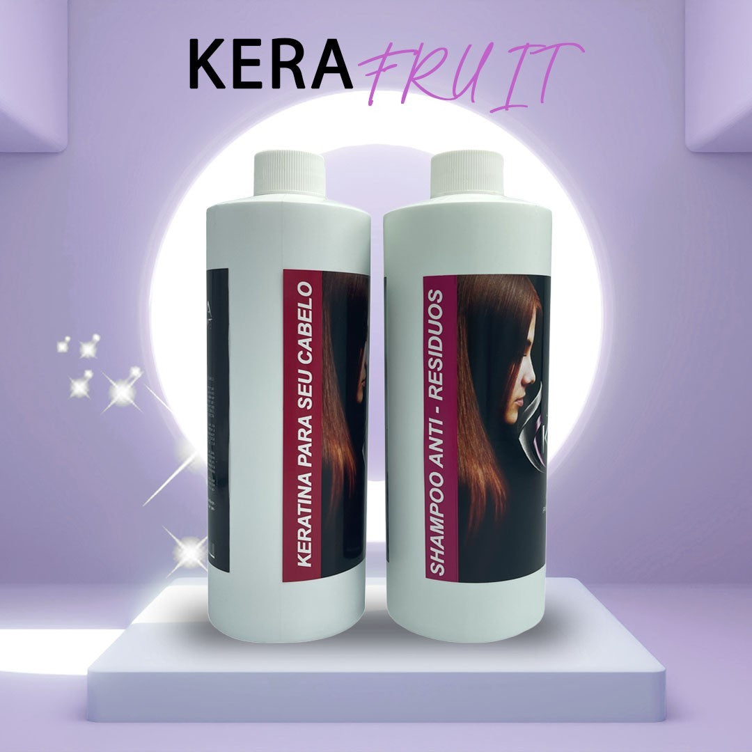 Professional Hair Treatment Kit 1L with Shampoo & Kerafruit Serum