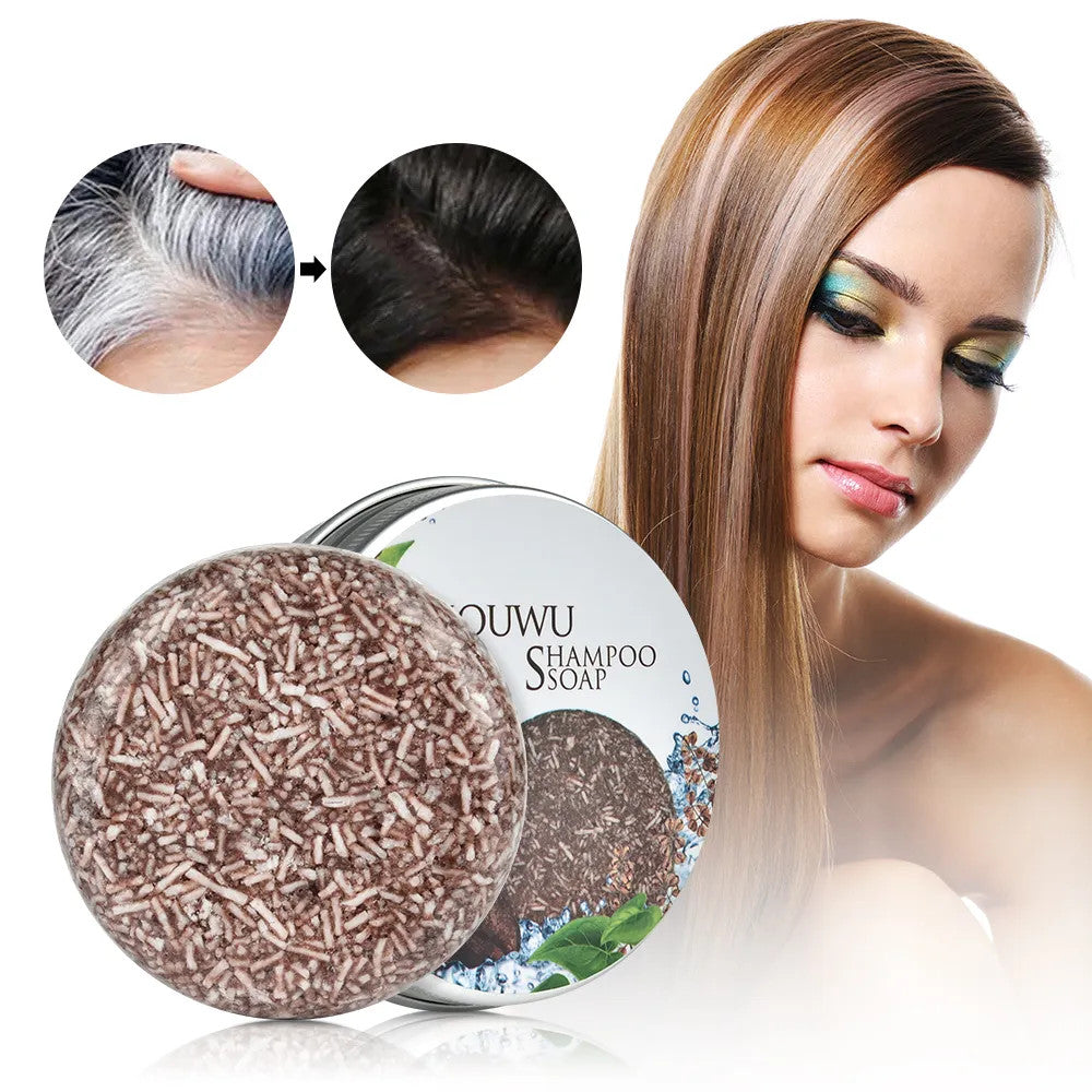 Natural Polygonum Hair Darkening Soap - Gentle Nourishing Shampoo Bar