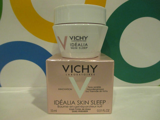 Vichy Idealia Skin Sleep Recovery Night Gel-Balm 0.51 oz - Restorative Night Treatment
