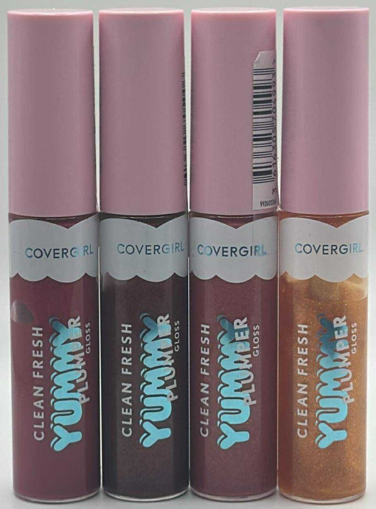 Covergirl Yummy Plumper Gloss - 0.33 fl oz each (4 pcs) Lip Gloss Set