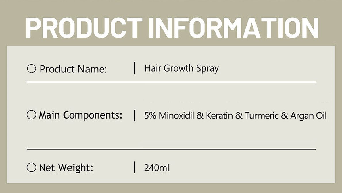 Disaar Beauty Hair Growth Spray Rosemary Castor Argan Anti-Hair Loss