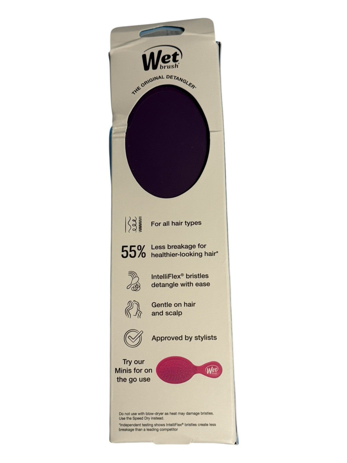 Wet Brush Original Detangler Hair Brush - Purple for Wet or Dry Hair