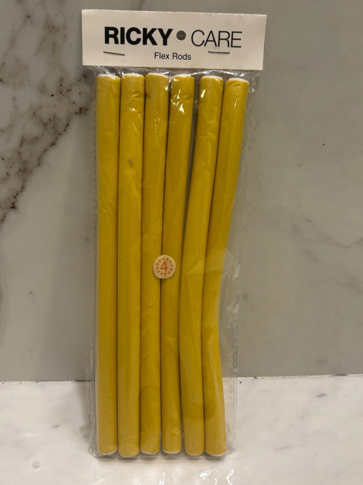 Yellow Twist Flex Hair Curling Rods - Perm Curlers for Hair Styling