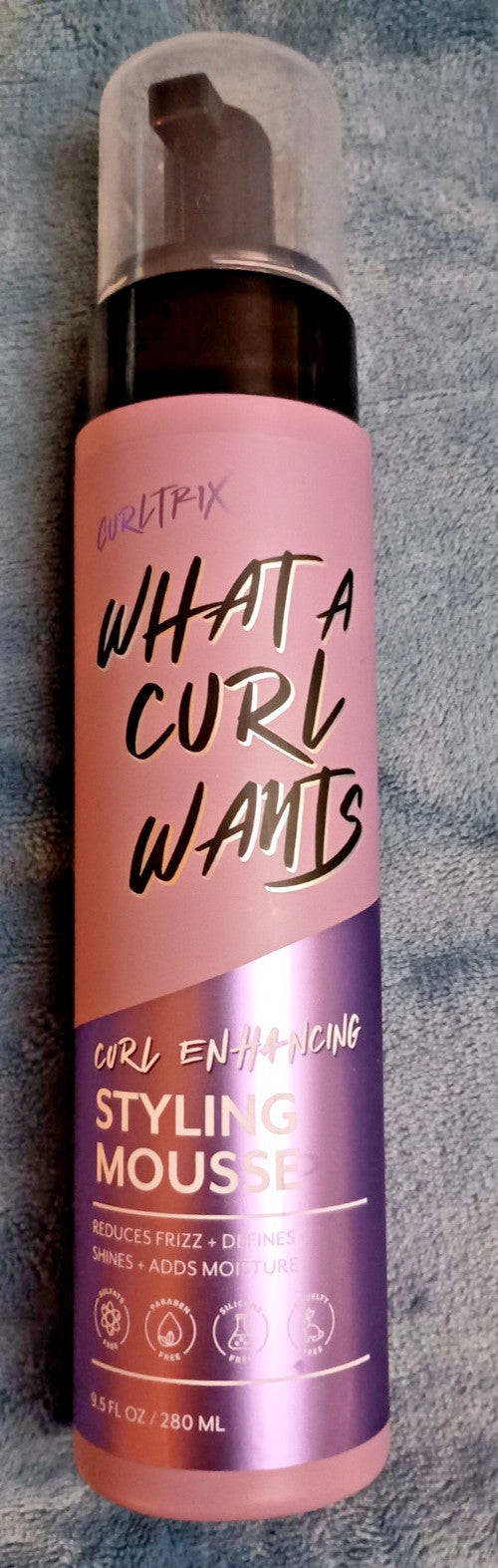 Curl Enhancing Styling Mousse - Reduces Frizz, 9.5 oz for Curly Hair