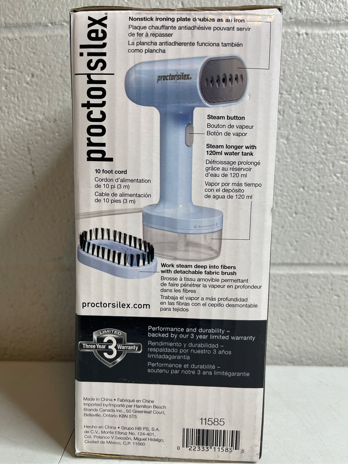 Handheld Garment Steamer with 1200W Power - Proctor Silex