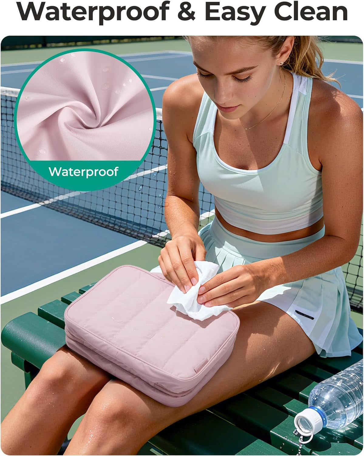 Travel Toiletry Bag for Women Waterproof Makeup Organizer with Hanging Hook