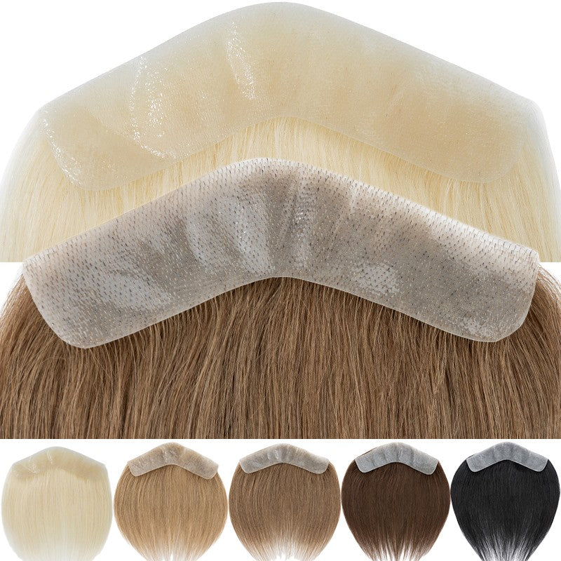 Human Hair Toupee for Men Receding Hairline - Skin PU Base & Natural Look