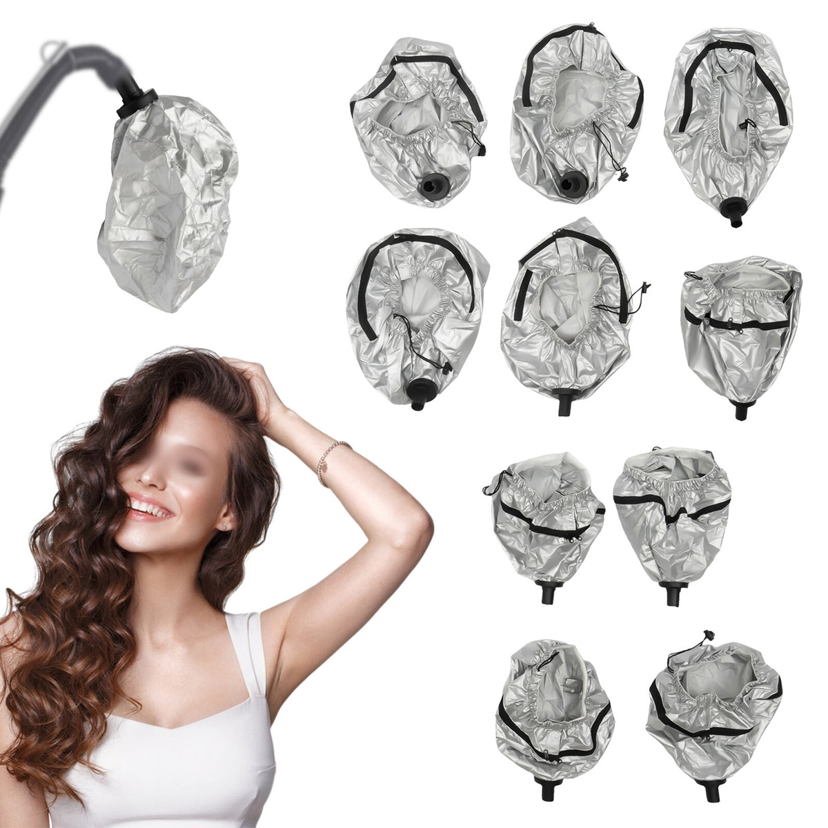 Hair Dye Cap Set - Waterproof Heat Caps 10 Pack