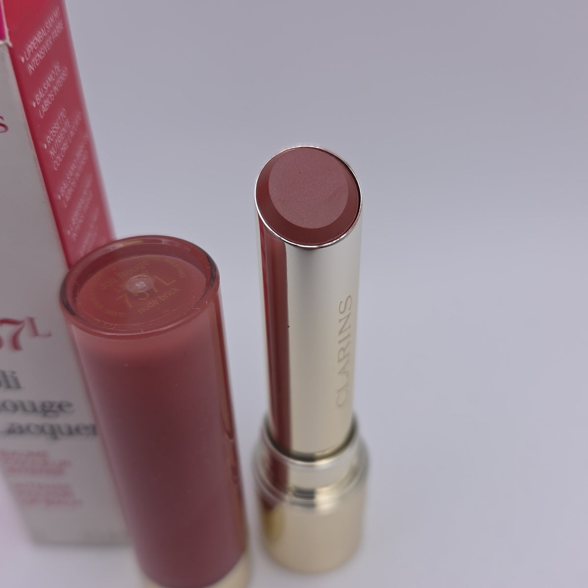 Lip Balm - Nude Brick | Clarins Joli Rouge Lacquer Intensive Color