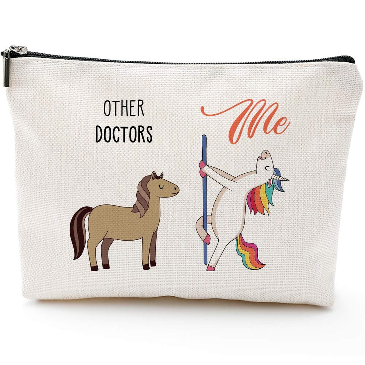 Waterproof Makeup Bag for Women - Doctor Gift Tote with Zipper