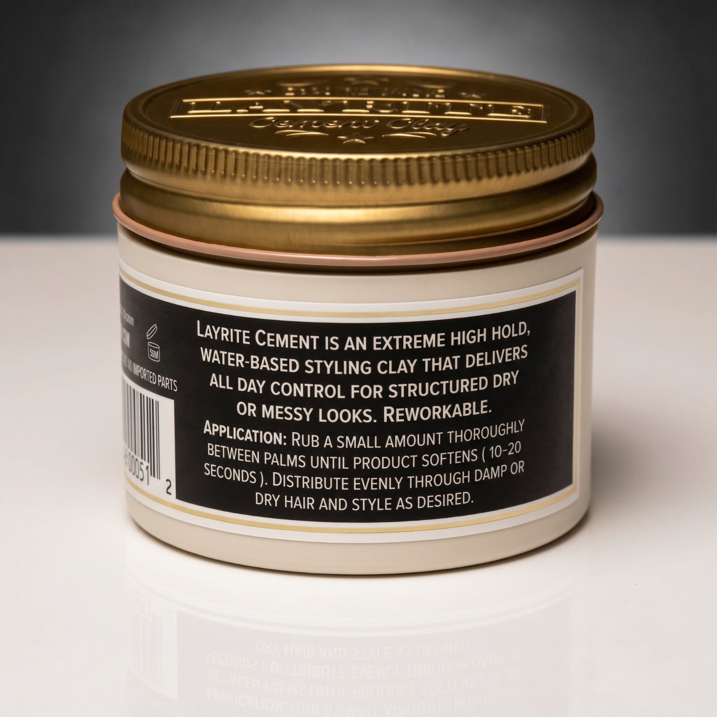 Strong Hold Matte Hair Styling Clay - Water-Based Texturizer for Men