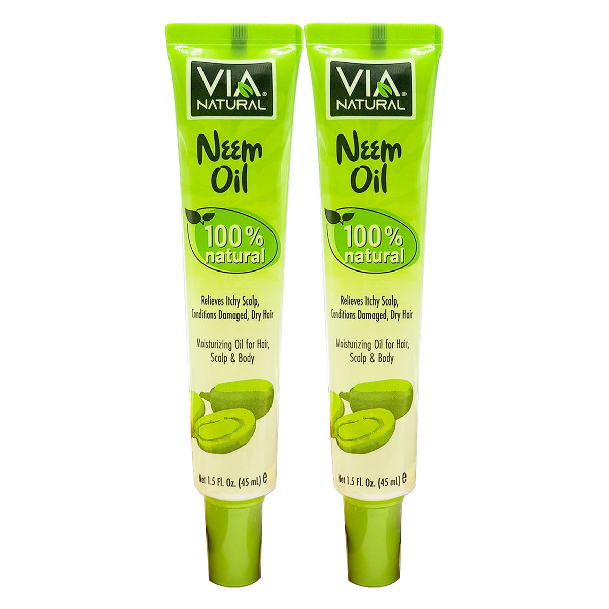 Natural Neem Oil for Hair, Skin & Body - 1.5oz | Pack of 2, 4, 6