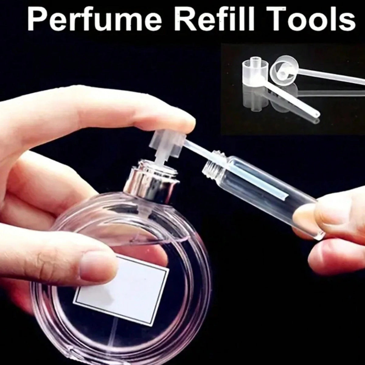 Travel Perfume Dispenser Pump Transfer Tool Set - Spill-Free Cosmetic Refill