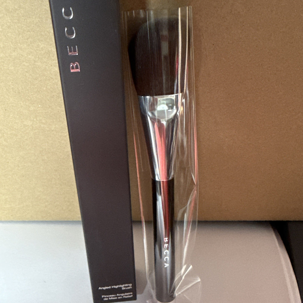 Becca Angled Highlighting Brush - Makeup Powder & Blush Tool