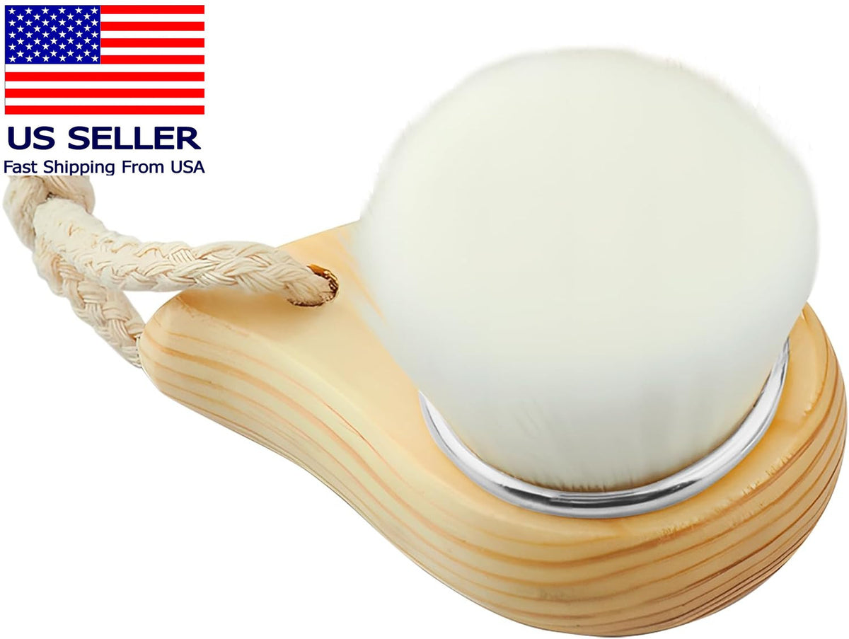 Soft Facial Cleansing Brush for Deep Pore Cleaning & Travel