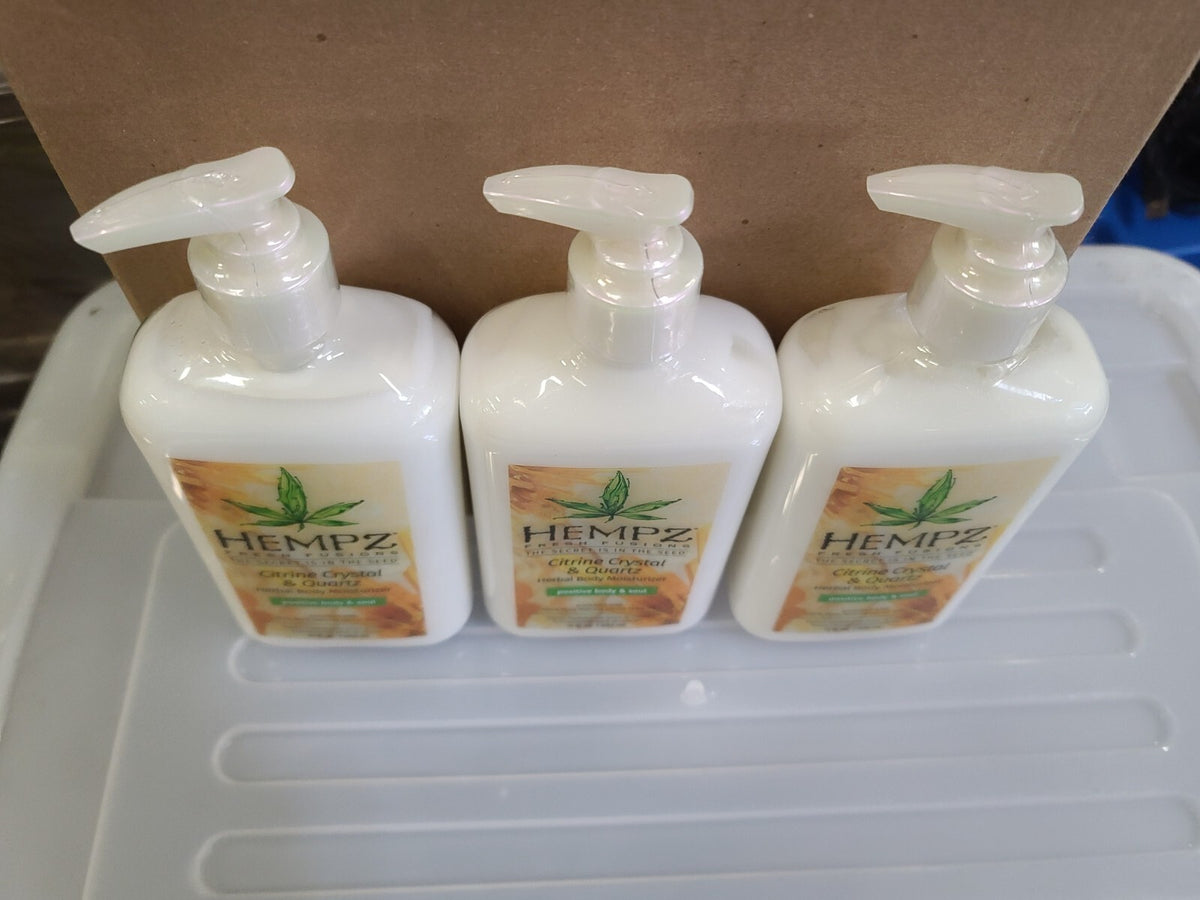 Hempz Citrine Crystal & Quartz Moisturizer 17 oz - 3 Pack