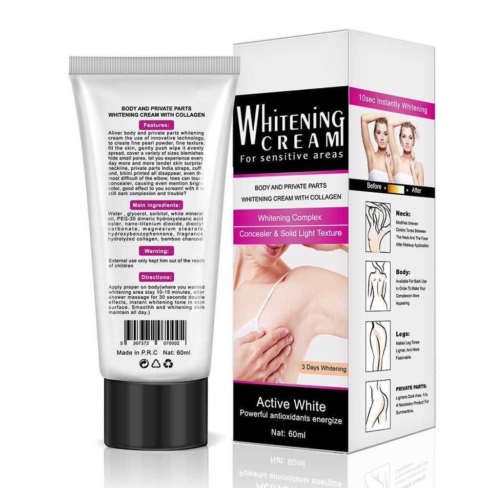 Dark Skin Brightening Cream for Full Body & Face - Lightening & Whitening