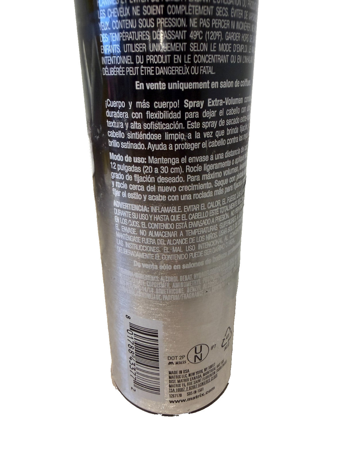 Matrix Vavoom Extra Full Hair Spray 11oz - Strong Hold & Freezing