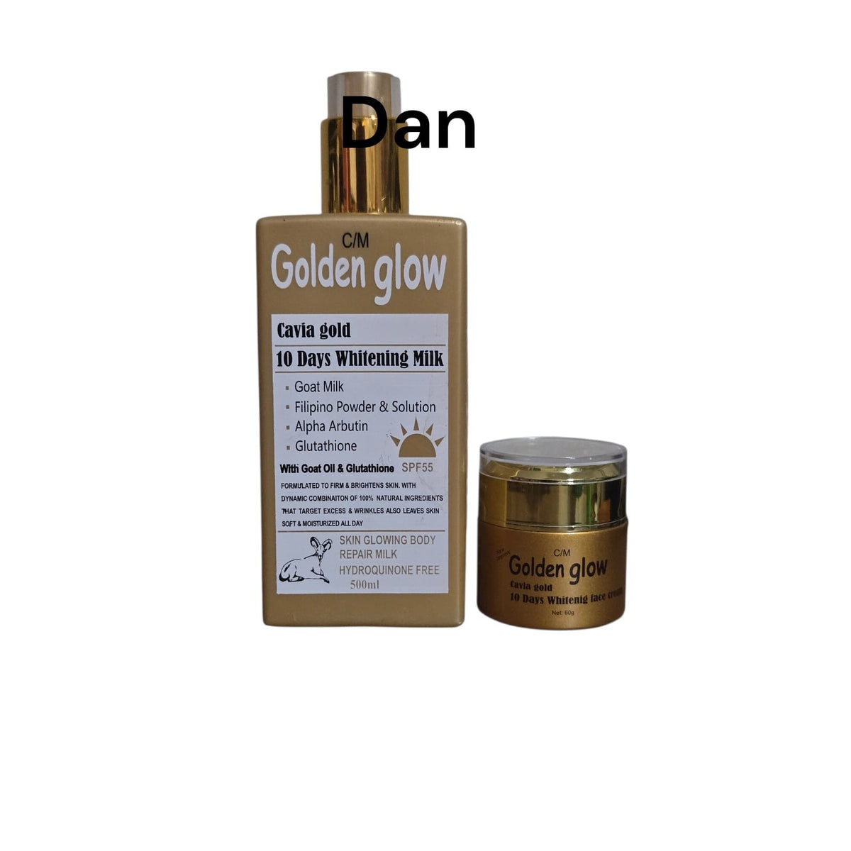 Brightening Gold Caviar Face Lotion SPF 55 & Repair Cream - Glowing Skin