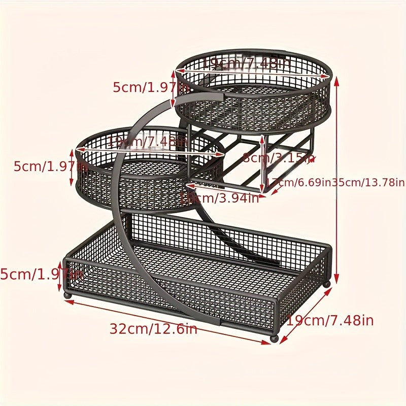 3-Tier Makeup Organizer Storage Display Case for Cosmetics and Perfumes