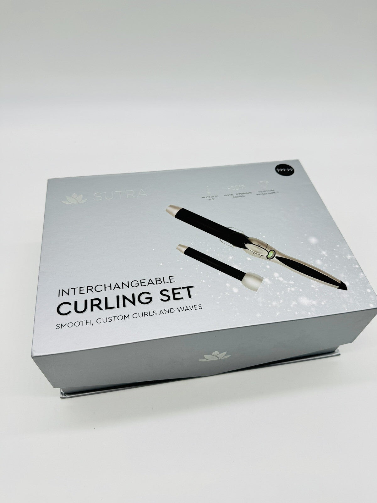 Hair Curling Iron Set with Interchangeable Tourmaline Ceramic Barrels