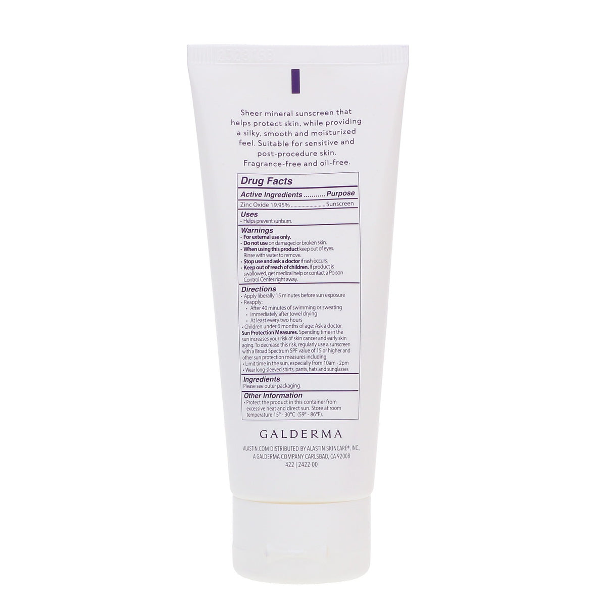 Mineral Sunscreen SPF 30 Broad Spectrum UV Protection 1.9 oz - All Skin Types