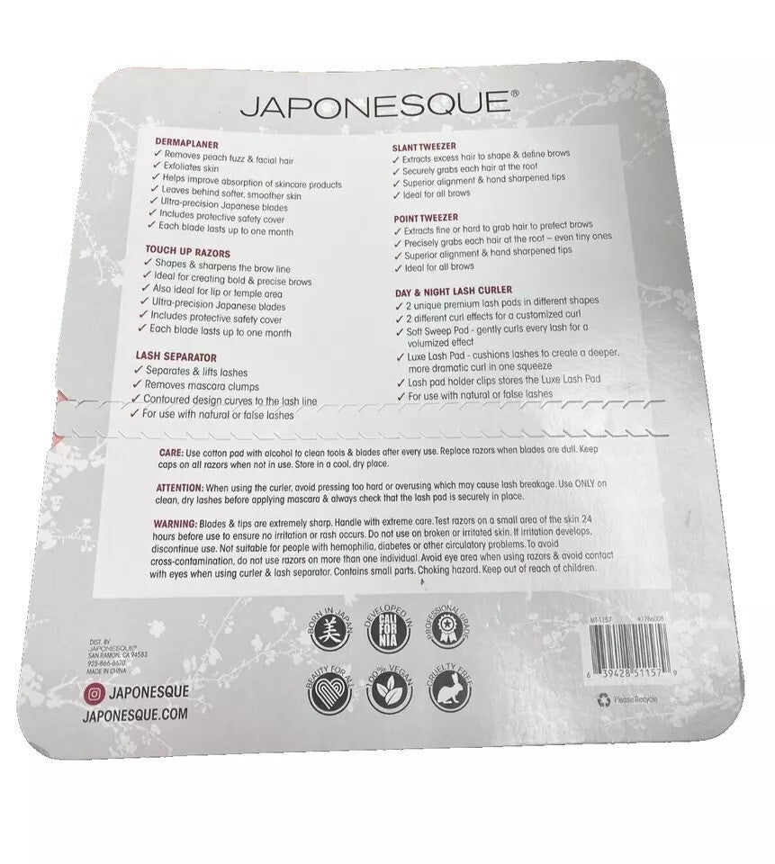 Japonesque Flawless Face Makeup Kit - 8-Piece Professional Set