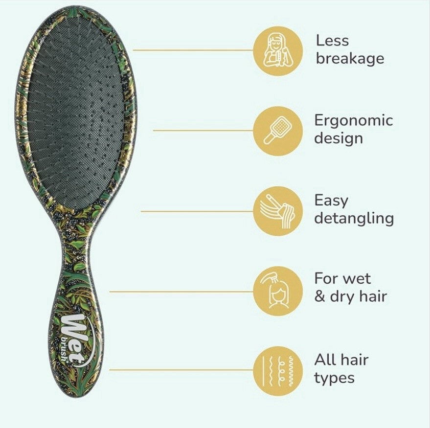 Wet Detangler Hair Brush with True Friendship Bow Clip - Wet Brush Original
