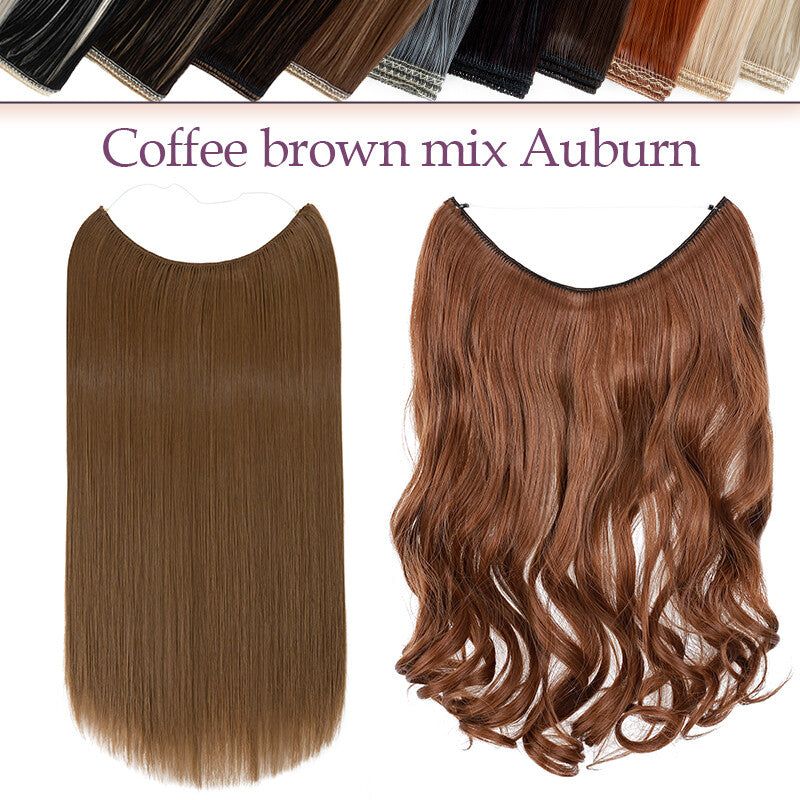 Natural Real Hair Extensions Wire-In Thick Wavy or Straight 20-24 Inch