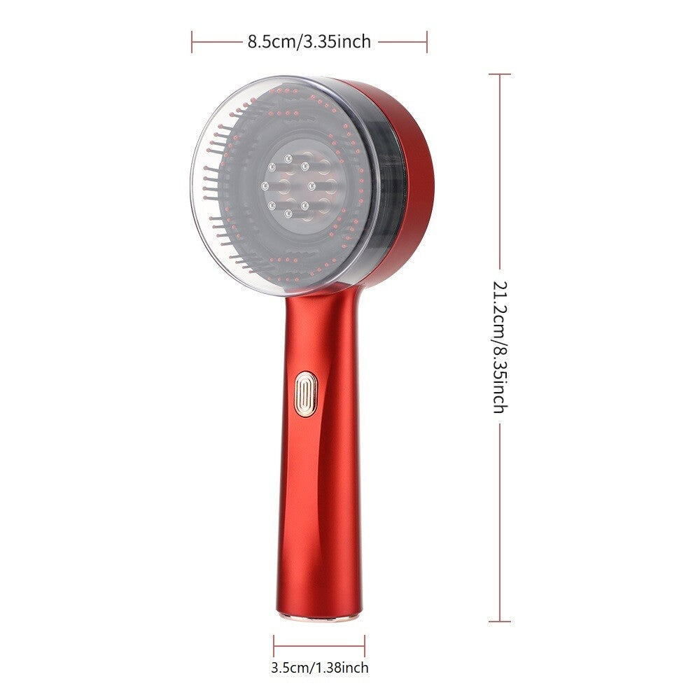 Electric Scalp Massage Brush with Red Light Therapy for Hair Growth - Deep Nourishing Hair Care Comb