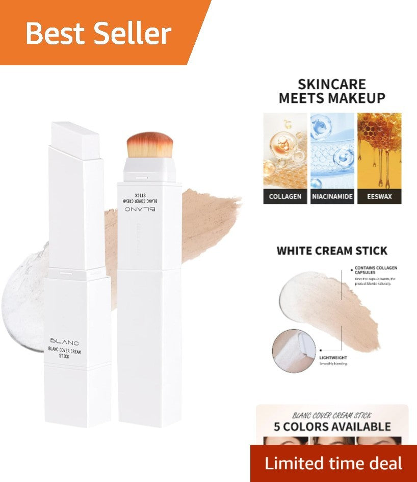 Color Changing Foundation Stick with Dual-Ended Applicator - Skin-Transforming Cream