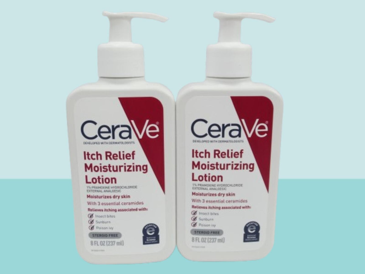CERAVE ITCH RELIEF MOISTURIZING LOTION 8 OZ EXP: 2028 SET OF 2