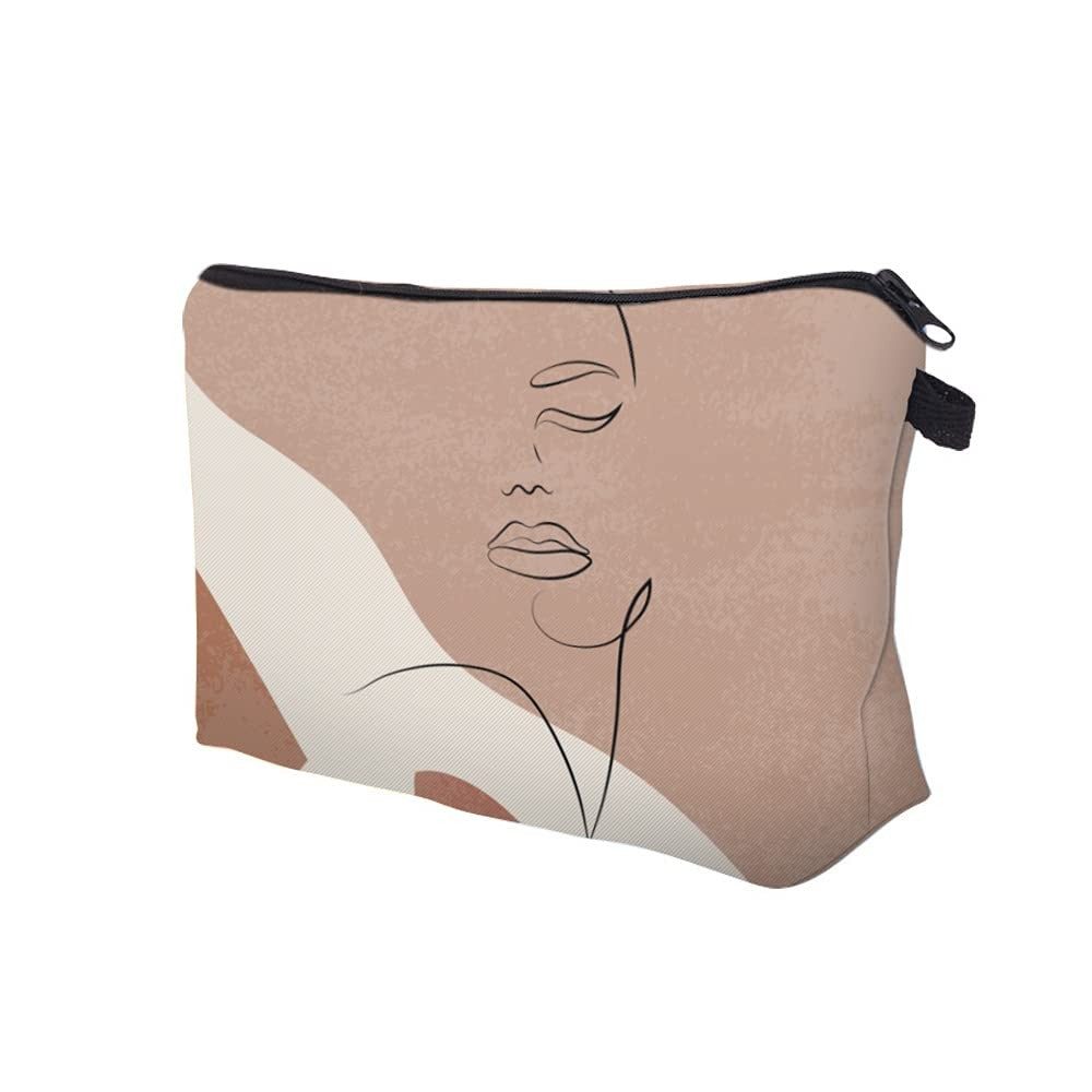 Small Waterproof Makeup Case Cosmetic Zipper Bag for Women Travel Purse