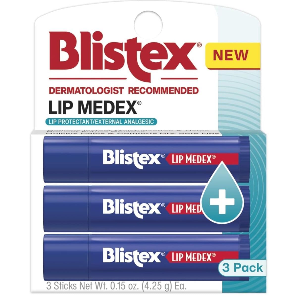 Medicated Lip Balm Stick Pack - Soothing, Hydrating, Repairing Relief