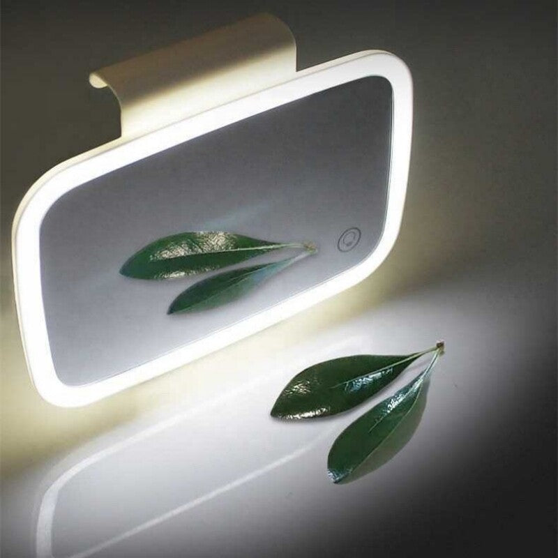 LED Lighted Car Sun Visor Vanity Mirror with Adjustable Brightness