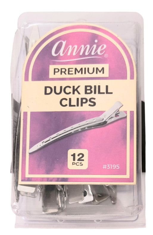 Annie Premium Duck Bill Clips Metal Hair Silver 12 Count 2 Packs