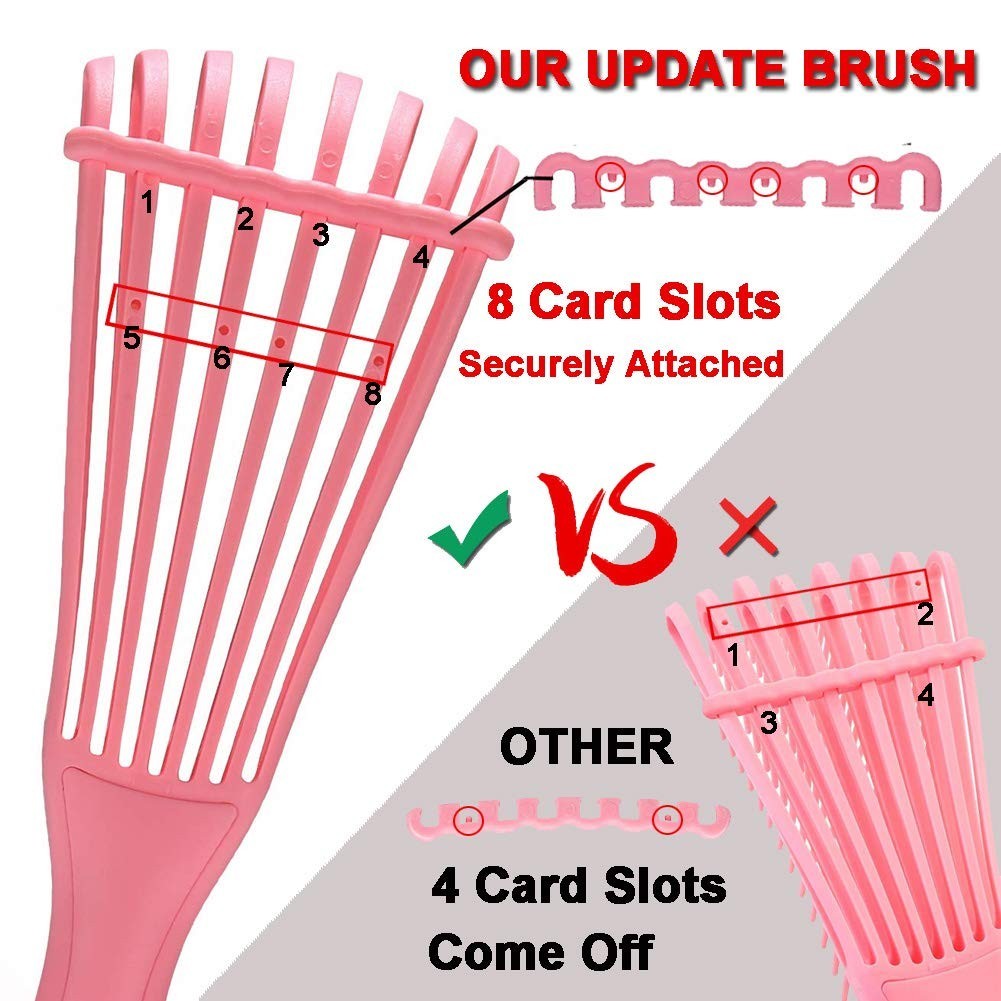Hair Styling Tool Set with Detangler, Combs & Edge Brush – Versatile Hair Care