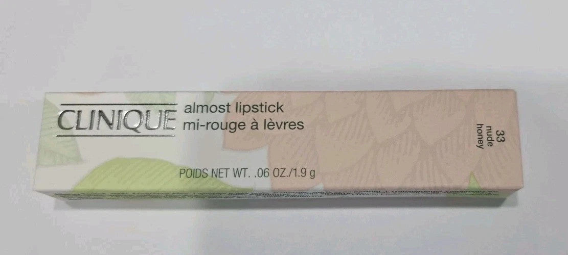 Clinique Lipstick Nude Honey #33 Full Size 1.9g Lip Makeup
