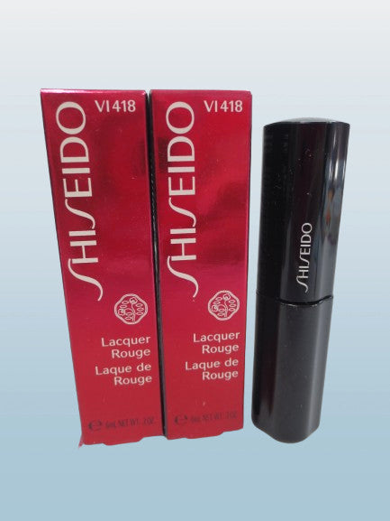 Shiseido Lacquer Rouge Lipstick Vi418 0.2 oz - Box of 2