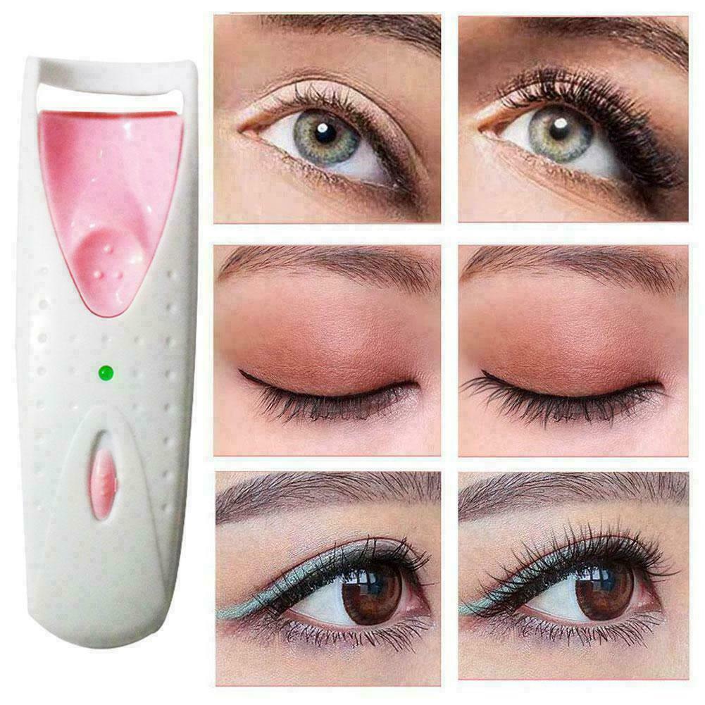 Electric Heated Eyelash Curler for Long Lashes - Rechargeable Makeup Tool