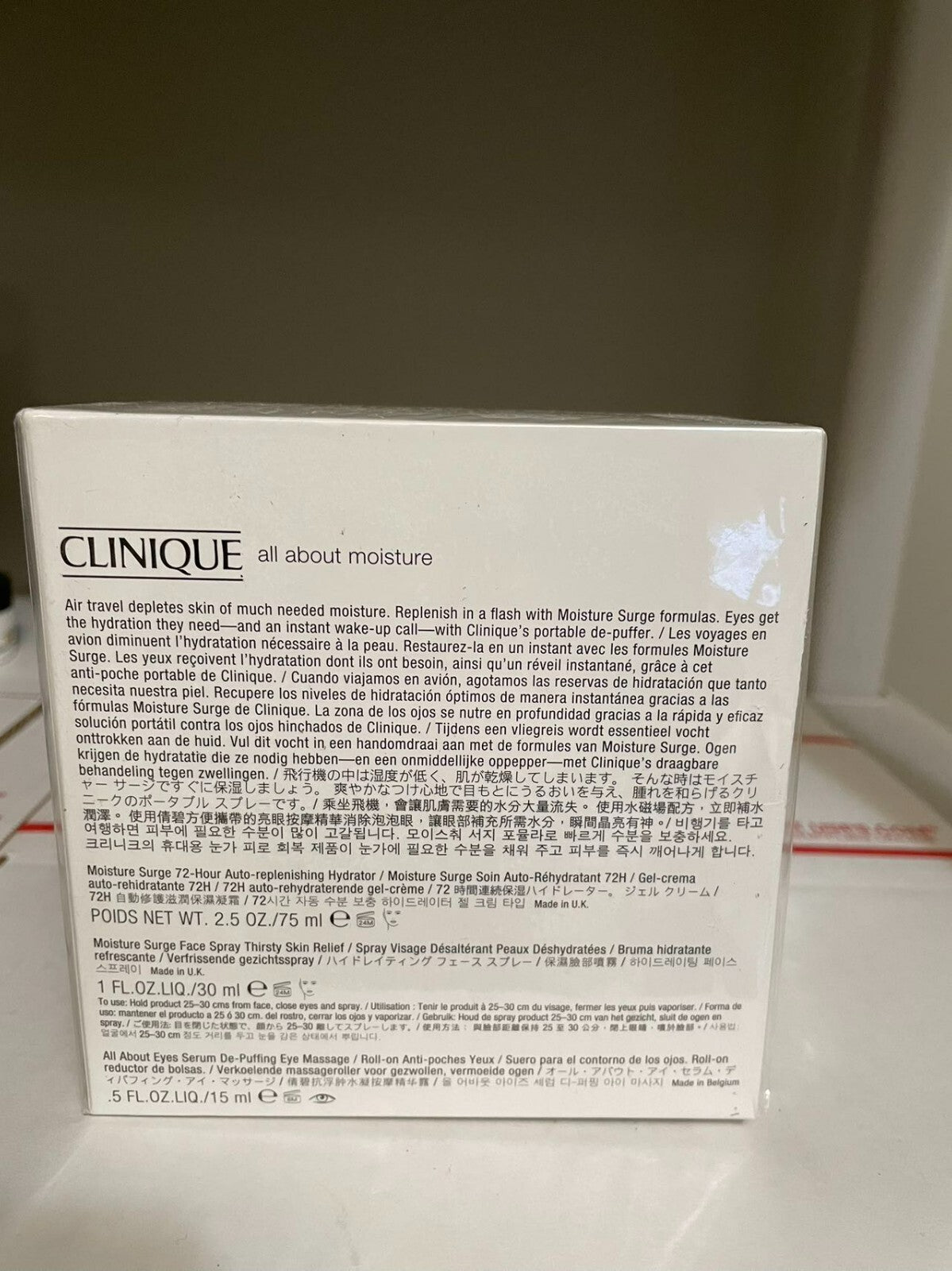 Clinique All About Moisture 3-Piece Skincare Set with Face Spray & Eye Serum