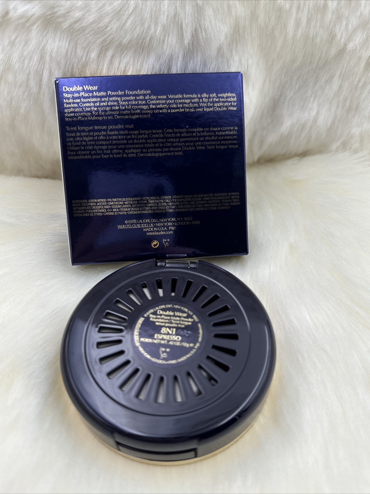 Estee Lauder Double Wear Matte Powder Foundation 8N1 Expresso NIB