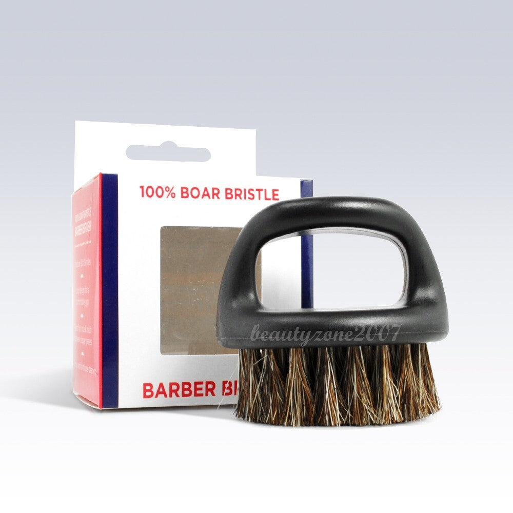 Boar Bristle Barber Brush - Knuckle Style Hairdressing Tool