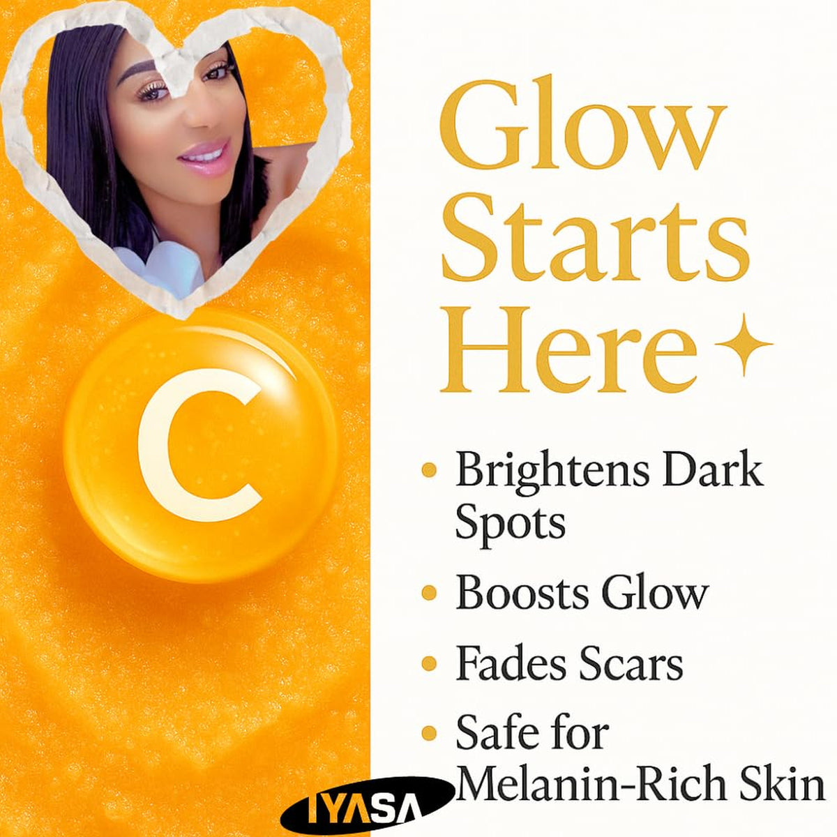 Vitamin C Body Scrub Exfoliating Sugar for Dark Spots Dull Skin 17.9