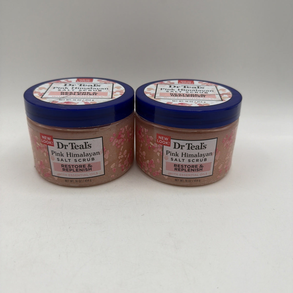 Dr Teals Pink Himalayan Salt Scrub Restore & Replenish Essential Oil