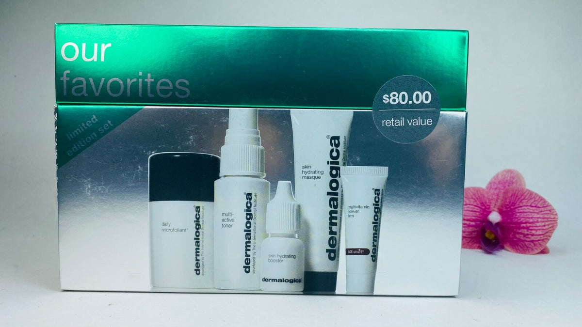 Dermalogica Skincare Set - Microfoliant, Toner, Hydrating Boost & Mask