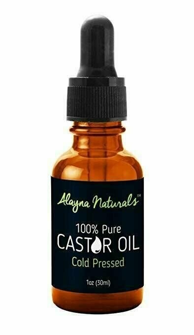 Organic Castor Oil for Hair & Skin - 1oz Pure Cold Pressed Treatment
