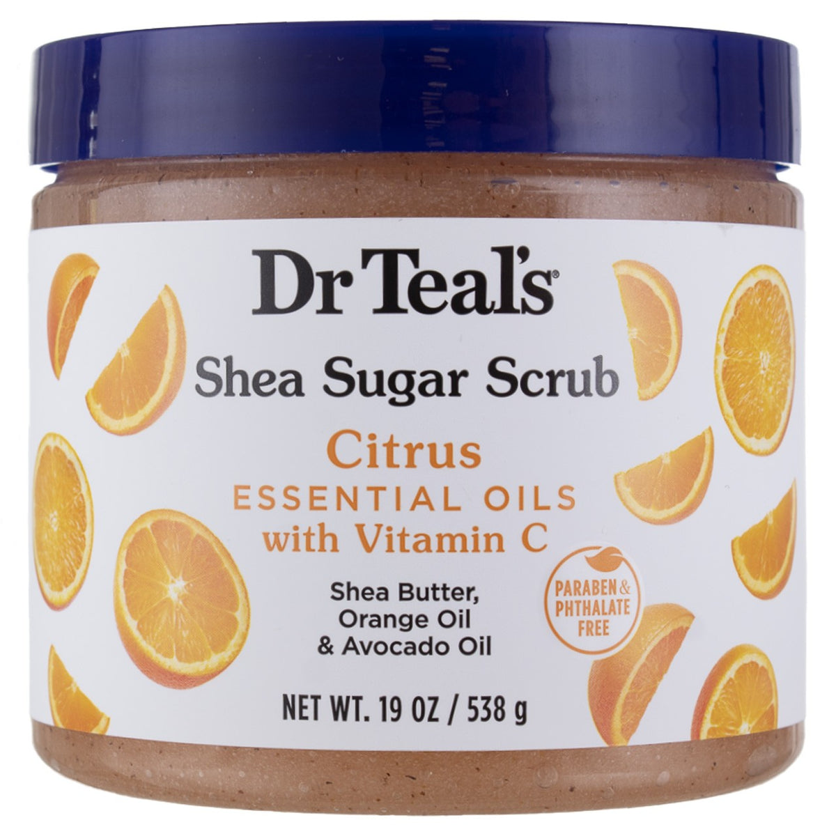 3 Pack Dr Teal's Shea Sugar Body Scrub, Citrus, 19 oz