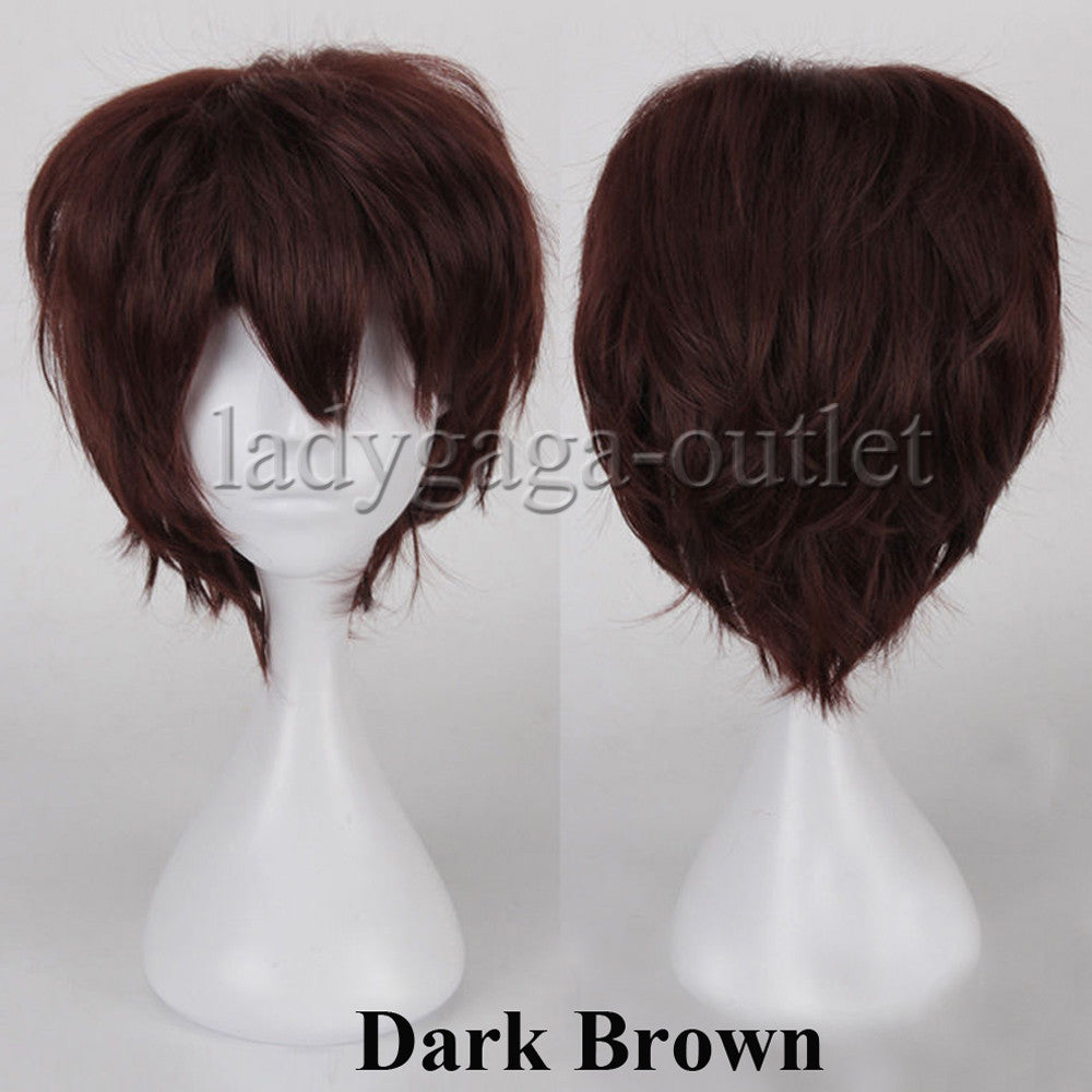 Unisex Short Pixie Wig for Cosplay and Costume Parties - Synthetic Hair