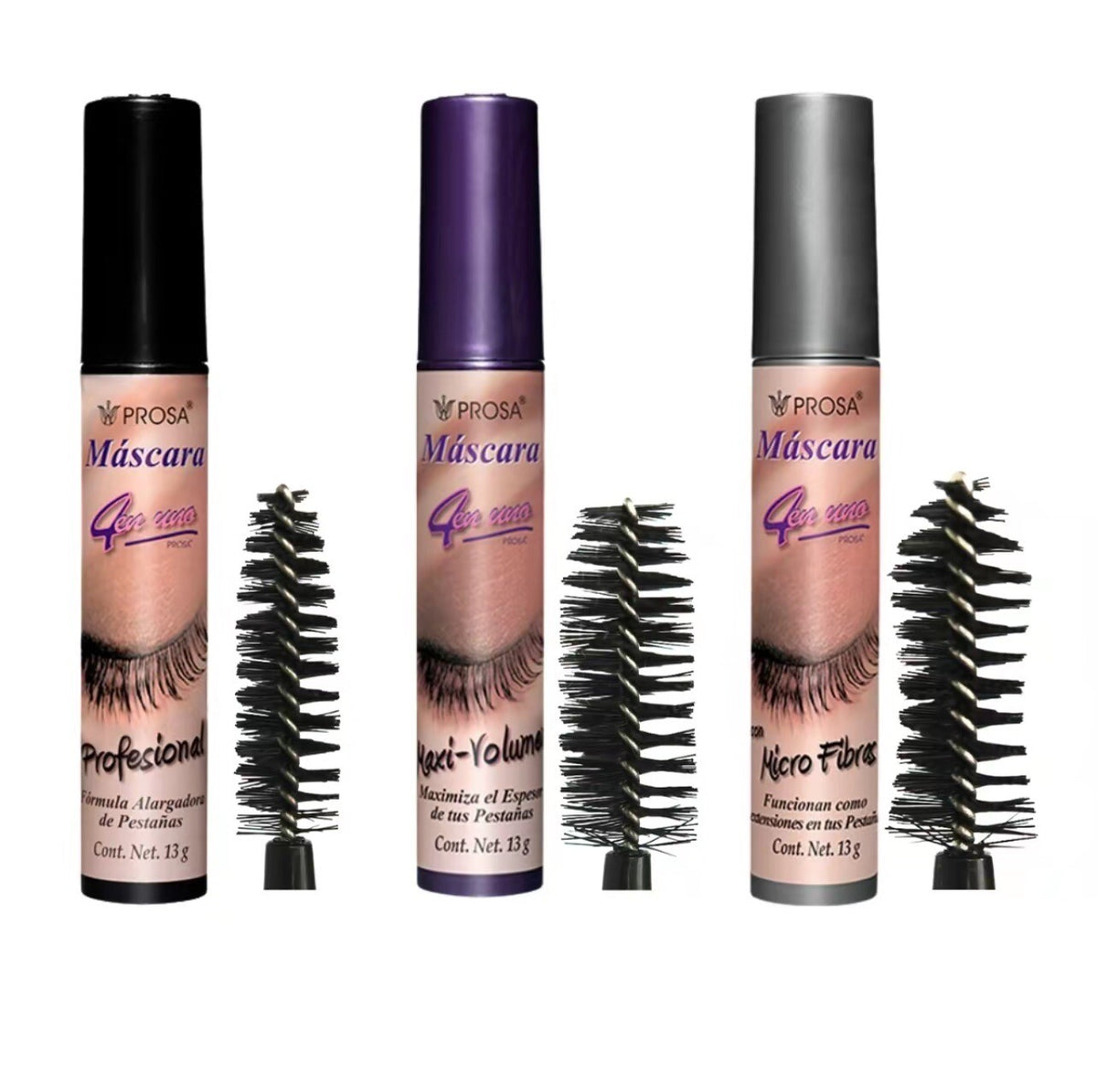 Prosa 4-in-1 Professional Mascara Maxi Volume - Pack of 3